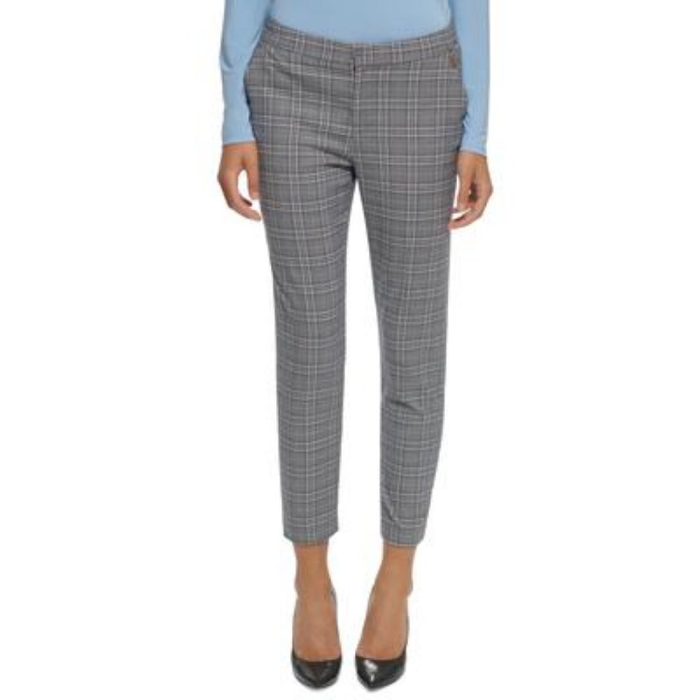 NWT - Tommy Hilfiger Sloane Plaid Straight Leg Ankle Pants - Size 4 NWT